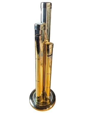 Vintage Brasstone Change Coins Tower Bank